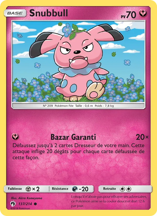 Snubbull, Tonnerre Perdu 137