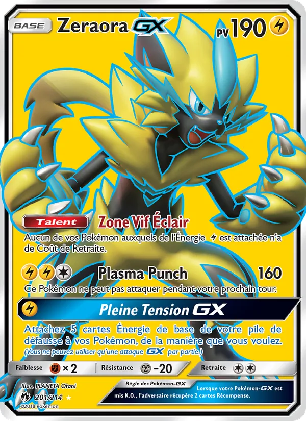 Zeraora GX, Tonnerre Perdu 201