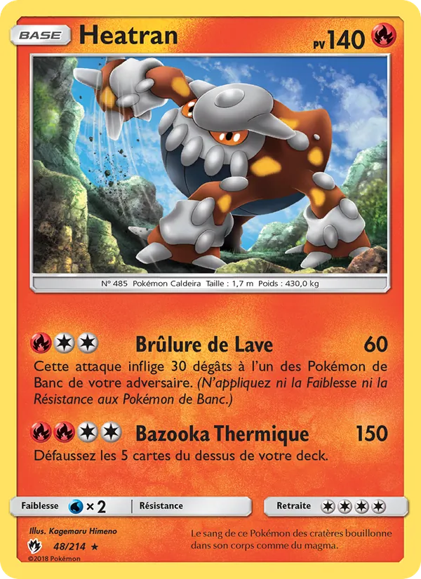 Heatran, Tonnerre Perdu 48