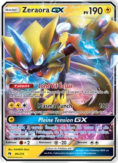Zeraora GX, Tonnerre Perdu 86