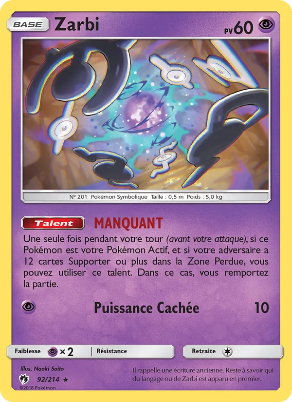 Zarbi, Tonnerre Perdu 92