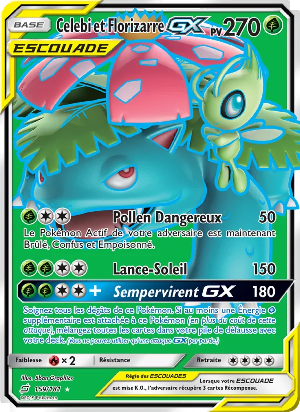 Celebi et Florizarre GX, Duo de Choc 159