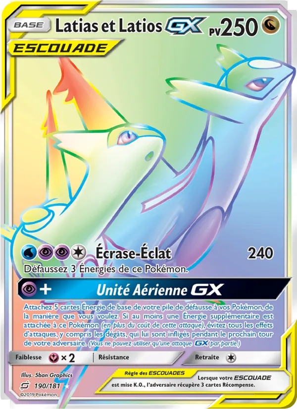 Latias et Latios GX, Duo de Choc 190