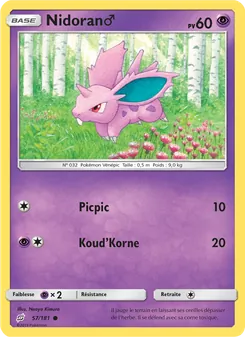 Nidoran♂, Duo de Choc 57