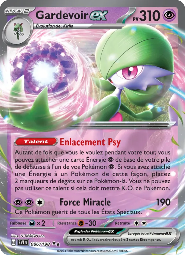 Gardevoir-ex, Écarlate et Violet 086