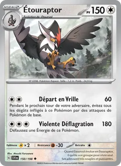 Étouraptor, Écarlate et Violet 150