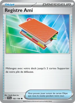 Registre Ami, Écarlate et Violet 182