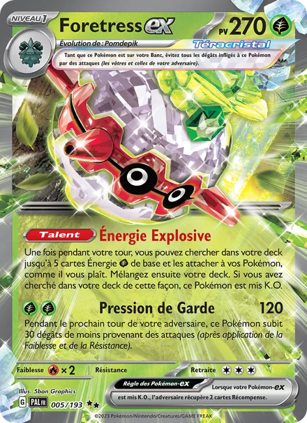 Foretress-ex, Évolutions à Paldea 005