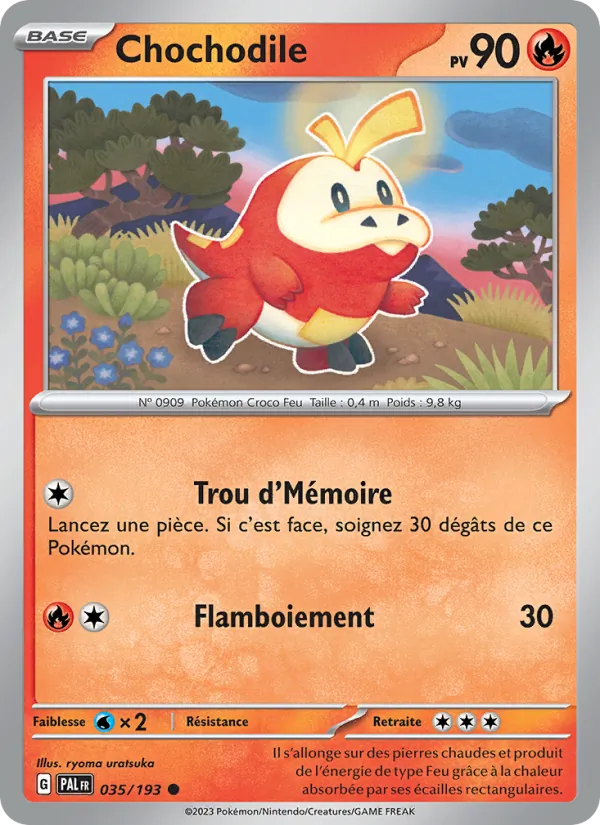 Chochodile, Évolutions à Paldea 035