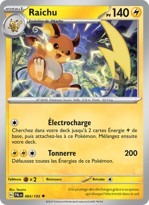 Raichu, Évolutions à Paldea 064