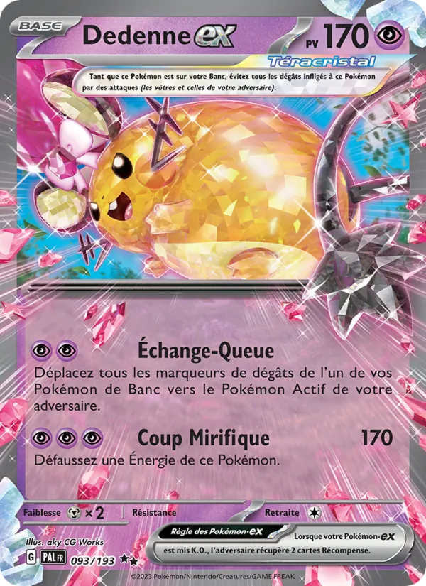 Dedenne-ex, Évolutions à Paldea 093