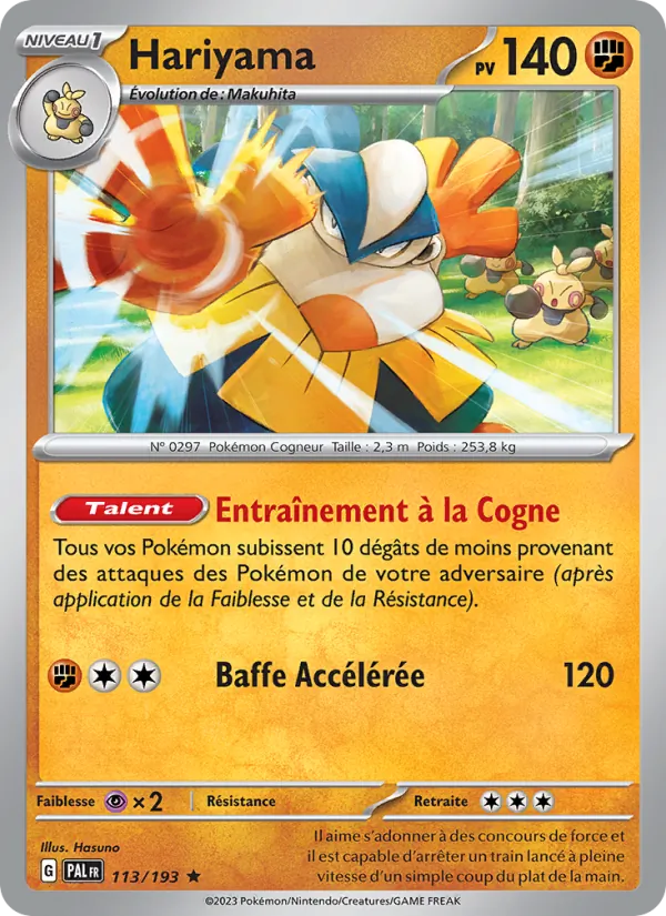 Hariyama, Évolutions à Paldea 113