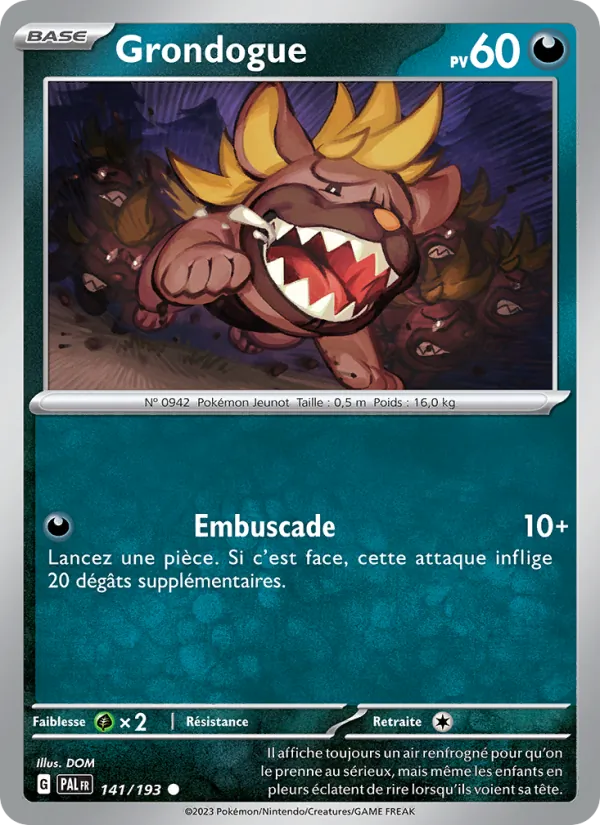Grondogue, Évolutions à Paldea 141