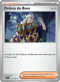 Ordres du Boss, Évolutions à Paldea 172