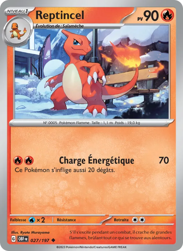 Reptincel, Flammes Obsidiennes 027