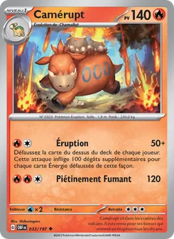 Camérupt, Flammes Obsidiennes 032