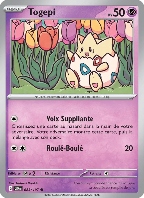 Togepi, Flammes Obsidiennes 083