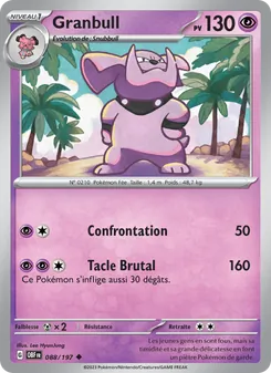 Granbull, Flammes Obsidiennes 088