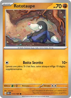 Rototaupe, Flammes Obsidiennes 111