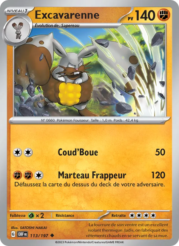 Excavarenne, Flammes Obsidiennes 113