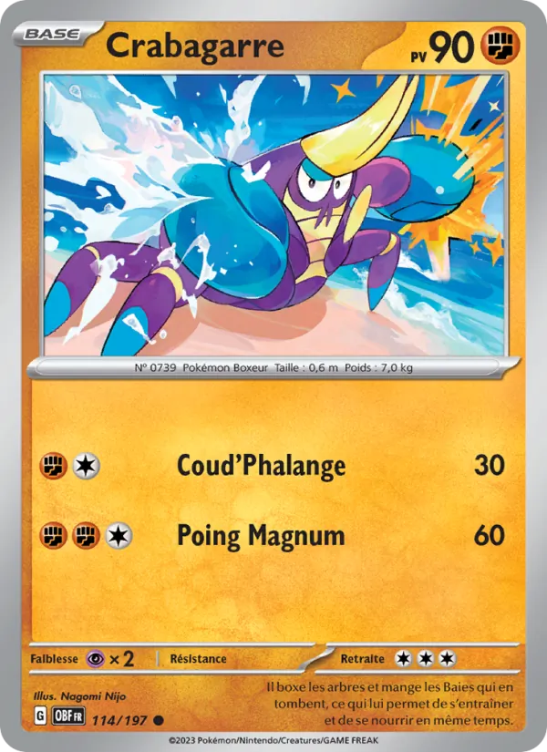 Crabagarre, Flammes Obsidiennes 114