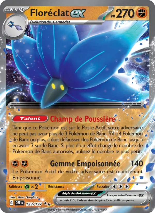Floréclat-ex, Flammes Obsidiennes 123