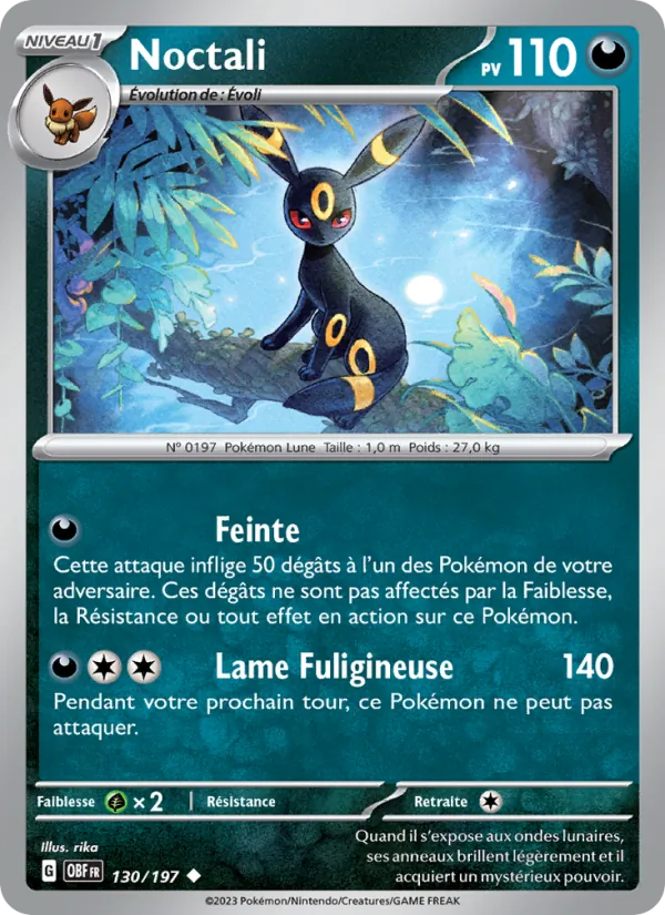 Noctali, Flammes Obsidiennes 130