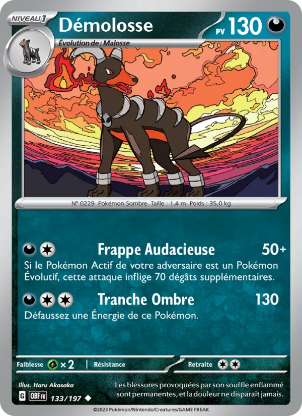 Démolosse, Flammes Obsidiennes 133