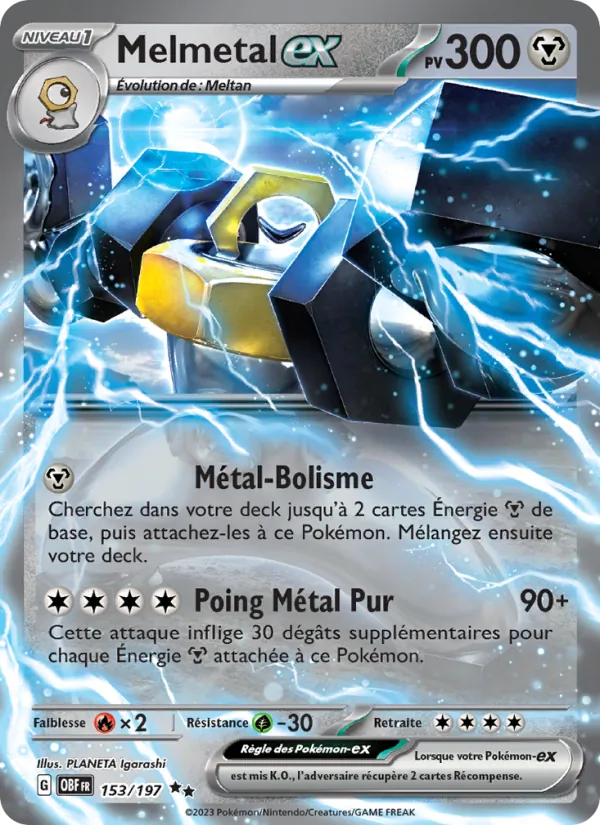 Melmetal-ex, Flammes Obsidiennes 153