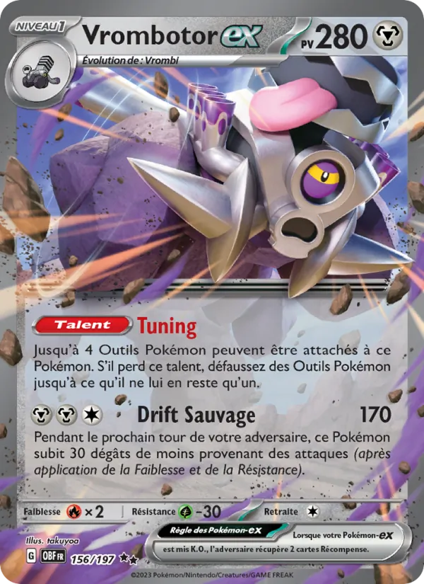 Vrombotor-ex, Flammes Obsidiennes 156