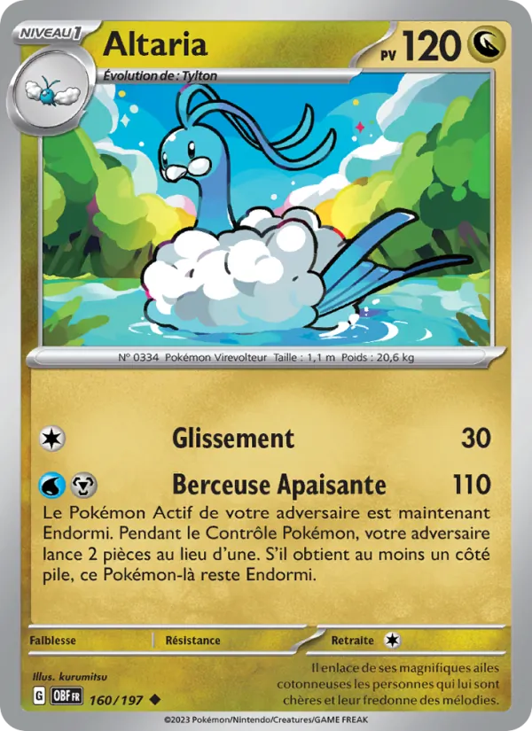Altaria, Flammes Obsidiennes 160