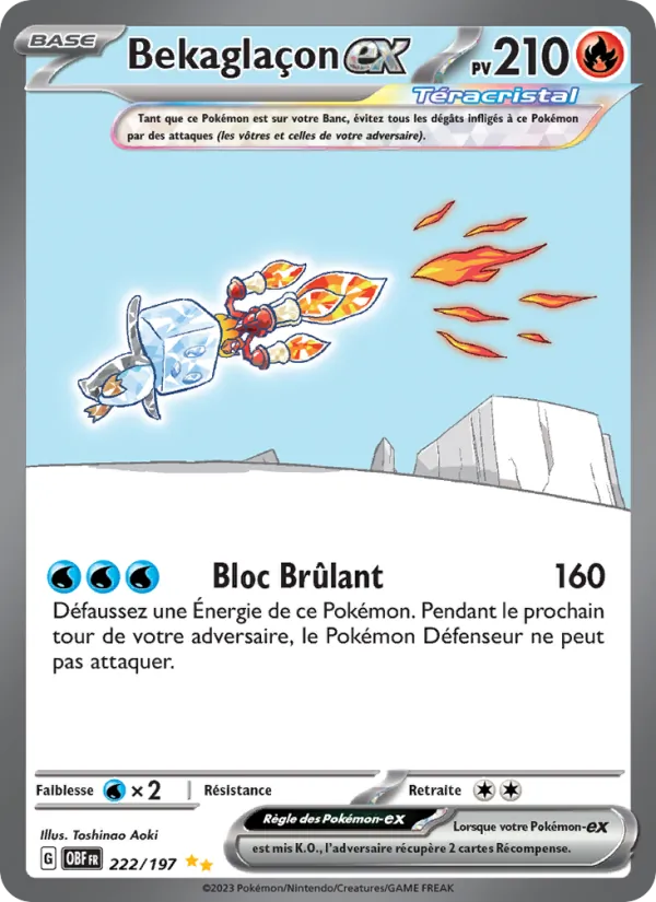 Bekaglaçon-ex, Flammes Obsidiennes 222