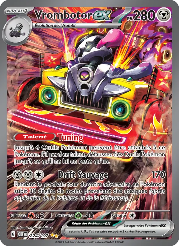 Vrombotor-ex, Flammes Obsidiennes 224