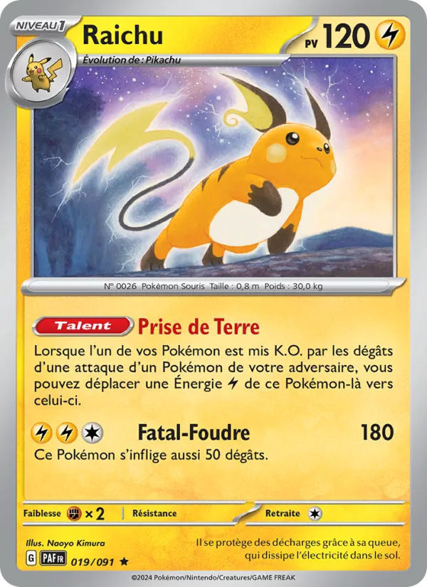 Raichu, Destinées de Paldea 019