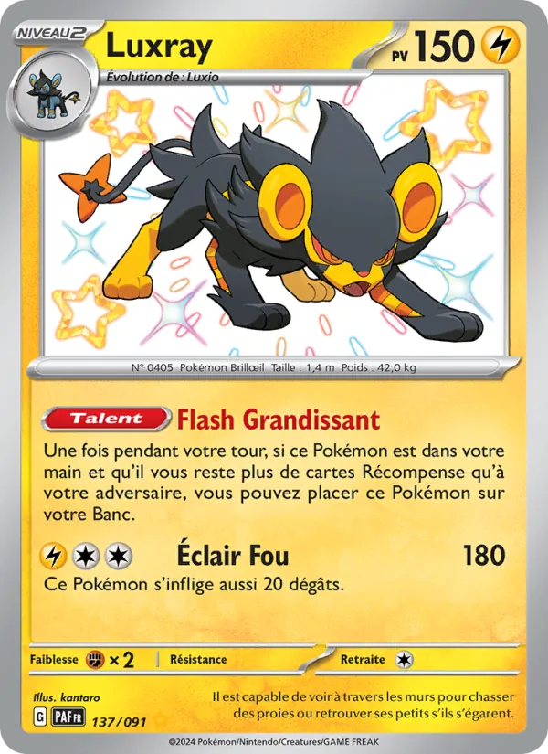Luxray, Destinées de Paldea 137