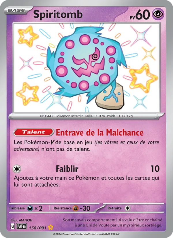 Spiritomb, Destinées de Paldea 158