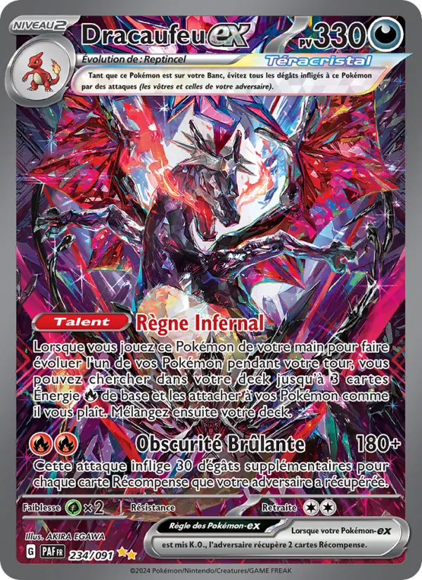 Dracaufeu-ex, Destinées de Paldea 234