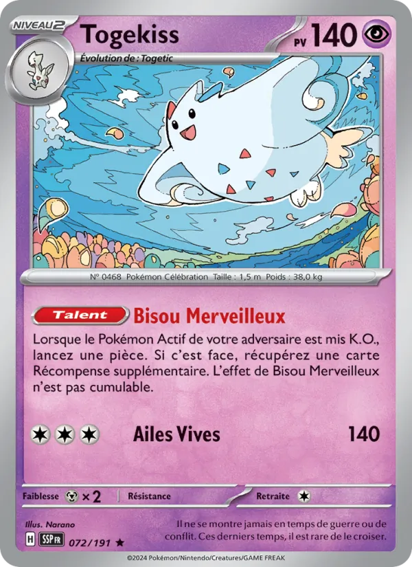 Togekiss, Étincelles Déferlantes 072