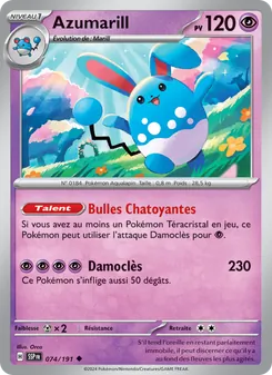 Azumarill, Étincelles Déferlantes 074