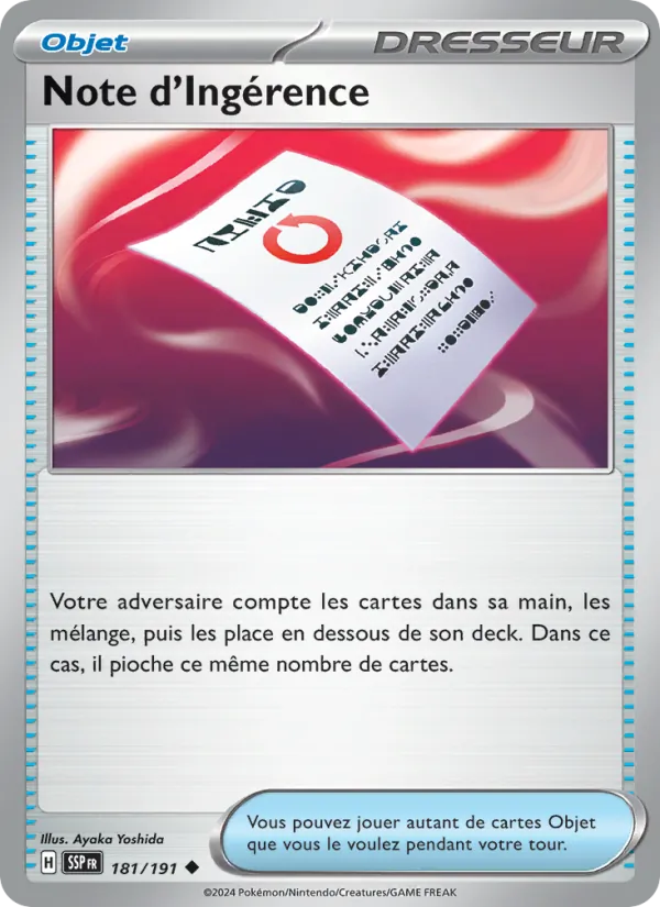 Note d'Ingérence, Étincelles Déferlantes 181