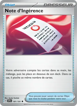 Note d'Ingérence, Étincelles Déferlantes 181