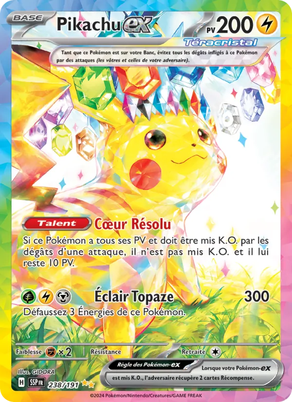 Pikachu-ex, Étincelles Déferlantes 238