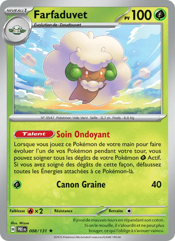 Farfaduvet, Évolutions Prismatiques 008