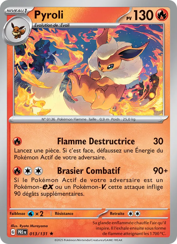 Pyroli, Évolutions Prismatiques 013