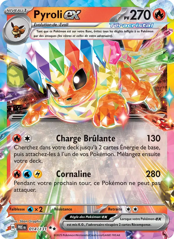Pyroli-ex, Évolutions Prismatiques 014
