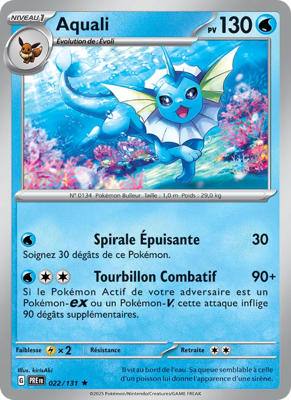 Aquali, Évolutions Prismatiques 022