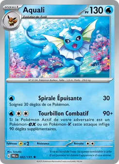 Aquali, Évolutions Prismatiques 022