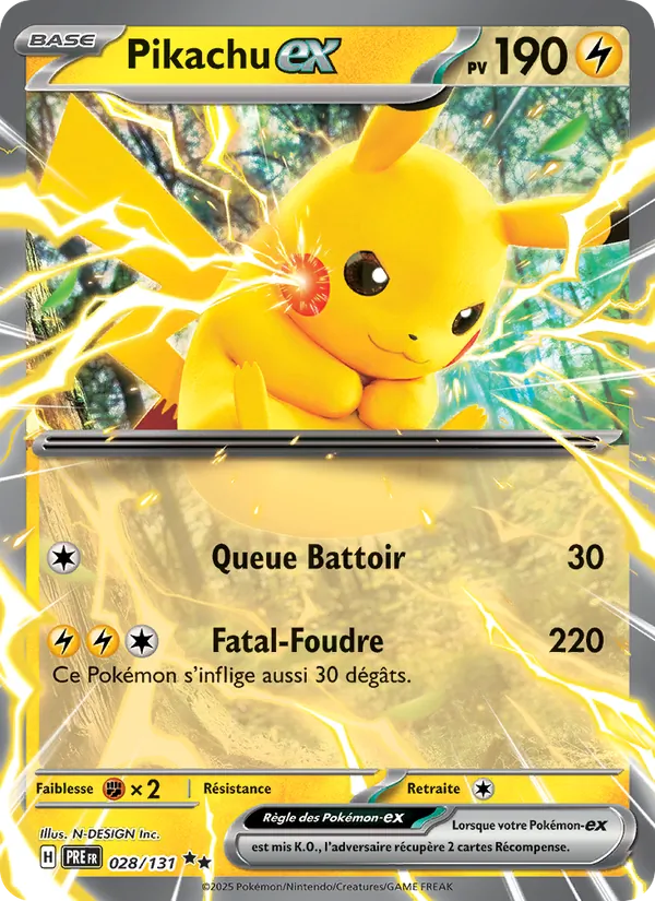 Pikachu-ex, Évolutions Prismatiques 028