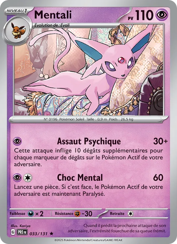 Mentali, Évolutions Prismatiques 033