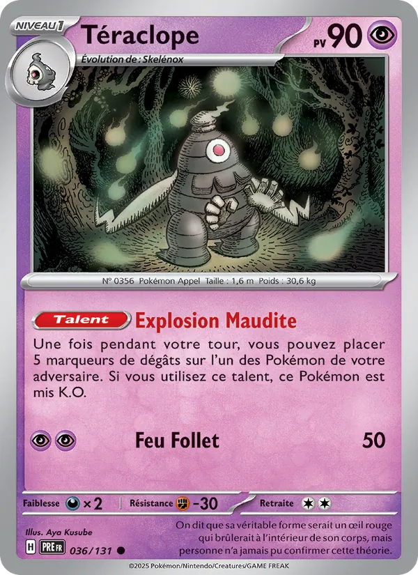 Téraclope, Évolutions Prismatiques 036